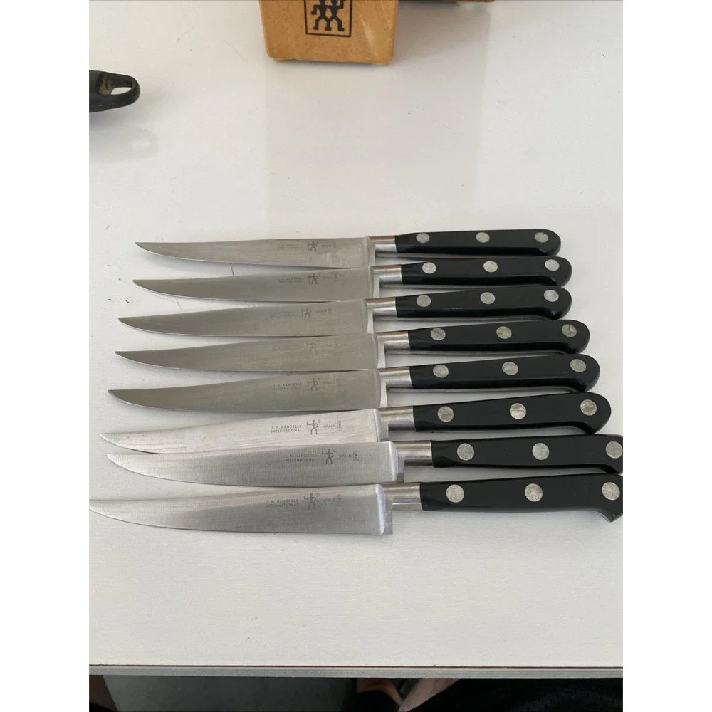 ZWILLING Henckels 6Pc  Five Star Germany Set +8 Pc Henckels Spanish Steak Knives